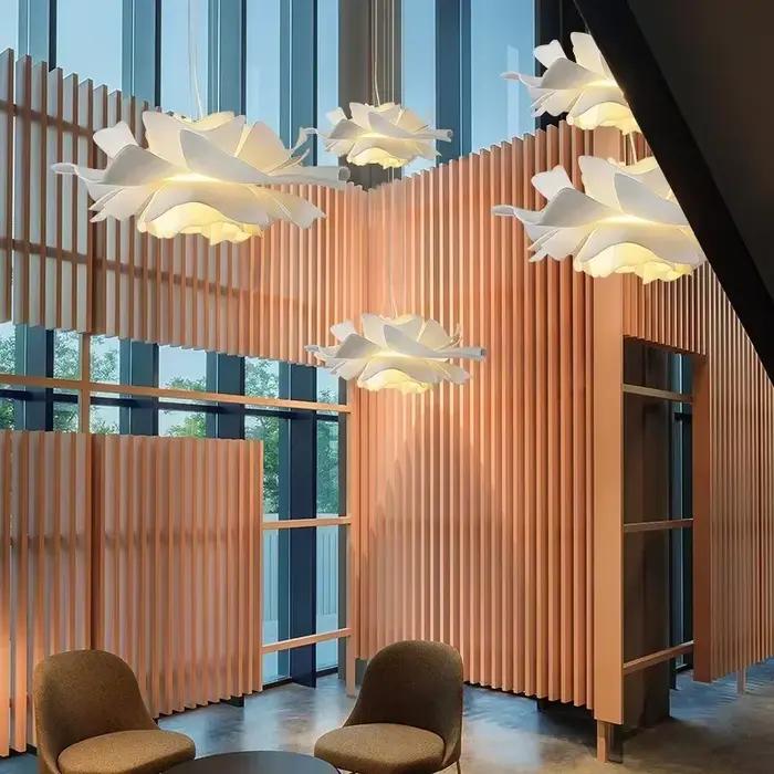 Plafonnier LED au Design Nordique Français en Forme de Cône Enrichi