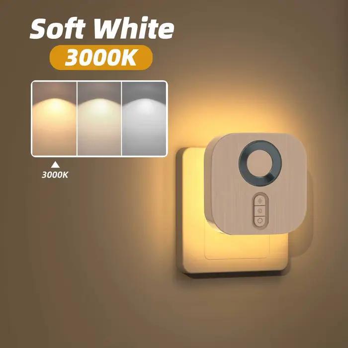 Veilleuse LED avec prise ue capteur de mouvement couleur rvb applique murale d'ambiance pour chambre escalier toilettes couloir salle de bain étude