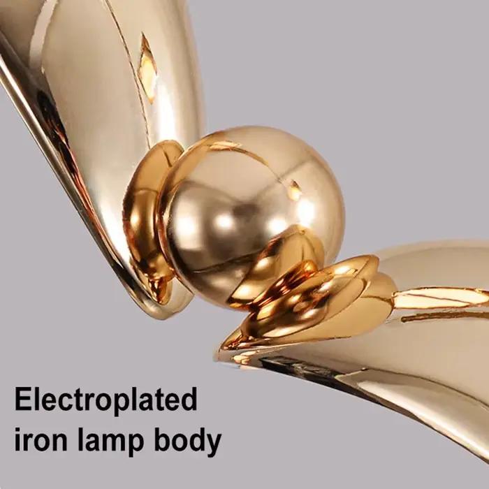 Lampe murale LED créative en forme de mouette dorée pour chambre à coucher salon nordique élégance moderne à offrir