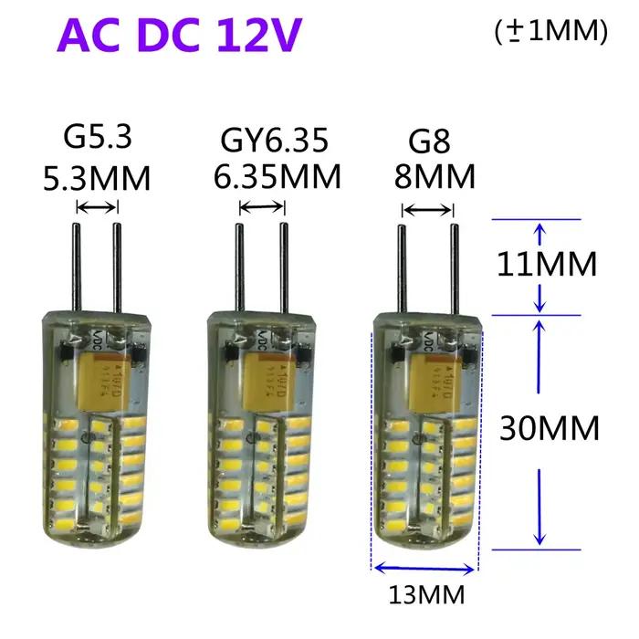 G6.35 G5.3 12V ampoule bleue GY6.35 12 ampoule bleue G8 12V LED bleue G5.3 rouge 12V GY6.35 ampoule verte G8 12V LED rouge GY6.35 AC12V DC12V