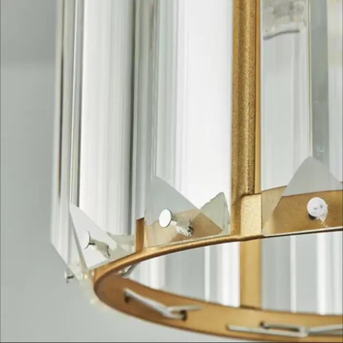 Plafonnier LED moderne en pierre de verre forgée pour salon chambre à coucher salle à manger hôtel chambre d'hôtel