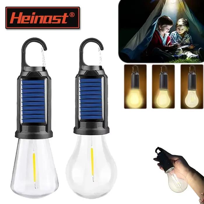 Lampe de camping LED à énergie solaire, lanterne d'éclairage LED à chargement USB, lampe portative étanche 100LM pour barbecue en plein air et camping