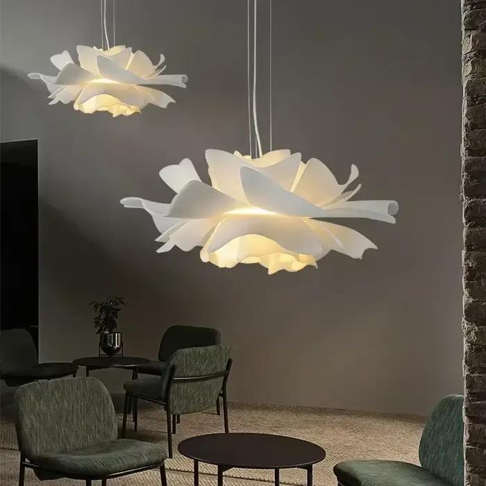 Plafonnier LED au Design Nordique Français en Forme de Cône Enrichi