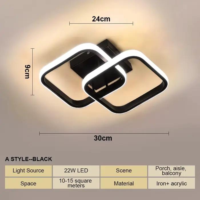 Plafonnier LED de style moderne
