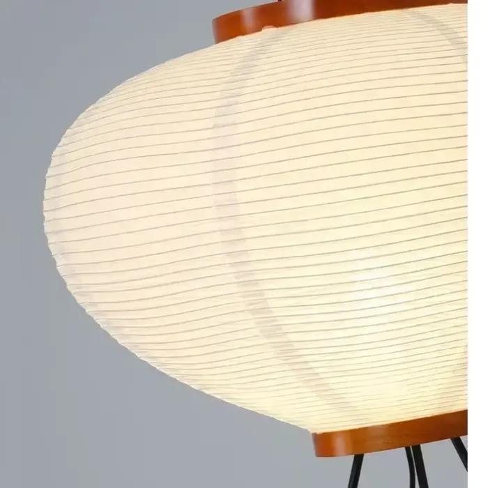 Noguchi Akari lampadaire en papier de riz japonais Wabi Sabi Vintage lampe sur pied pour chambre salon chevet classique décor à la maison