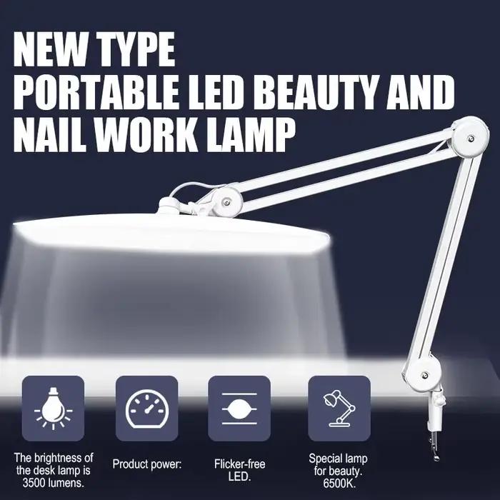 Lampe de bureau LED 24W avec palourde 19 pouces