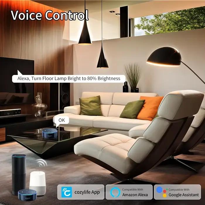 Ampoules LED intelligentes WiFi 220V 110V E27, application Cozylife 12W 15W 20W, lampe LED à intensité variable, blanc/chaud, Alexa Google Home, contrôle Vioce