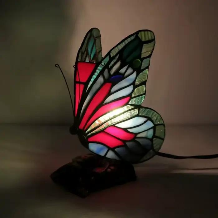 LongHuiJing-Vitrail Tiffany Butterfly LED