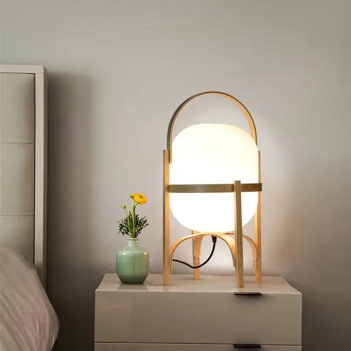 Lampe sur pied en bois moderne et simple pour salon, bureau, chambre à coucher, décoration de maison, source de lumière douce et durable