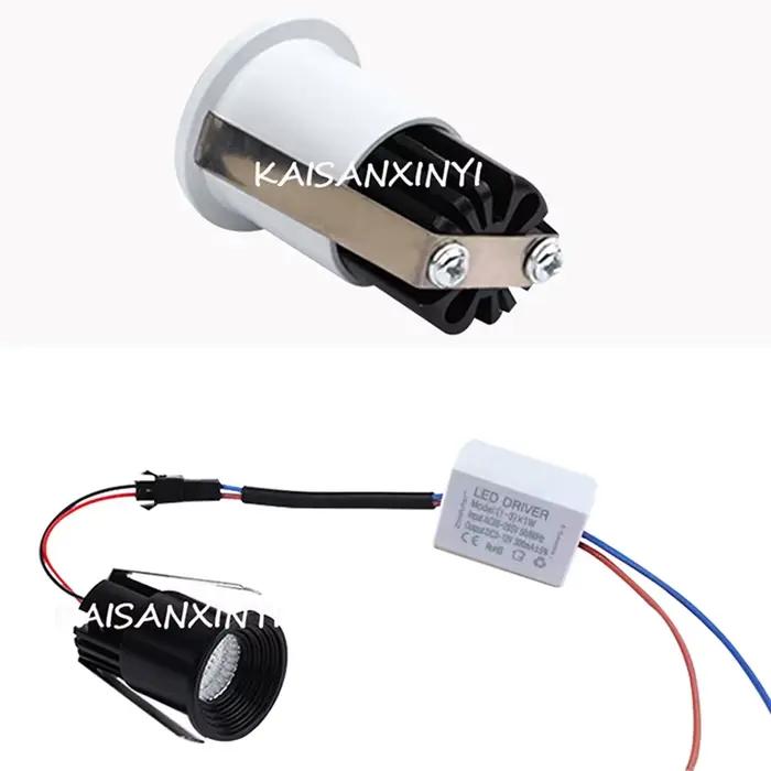 Mini Spot Lumineux LED Encastrable COB 3W 5W Élégant Intensité Variable Pour Décoration Intérieure Occasions Spéciales