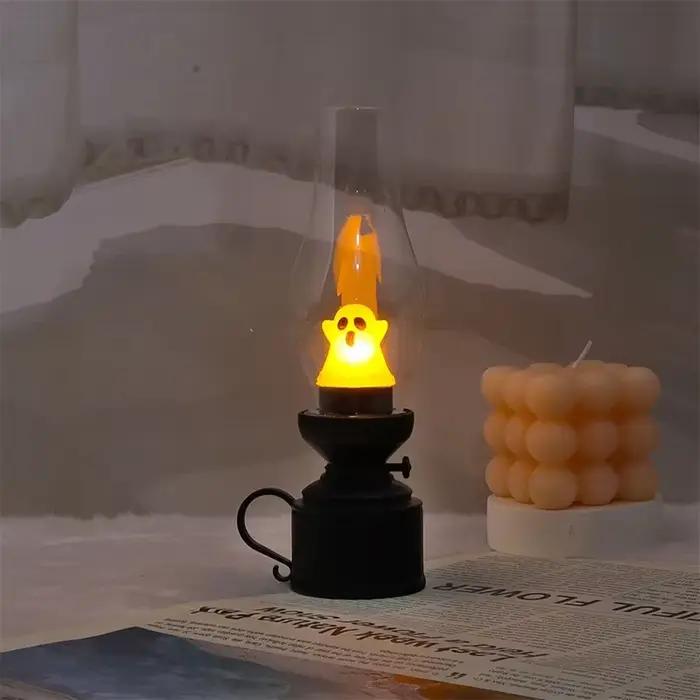 Calcifer sans flamme veilleuse Halloween rétro décoratif bougie lumière dessin animé kérosène lampe chambre Table de