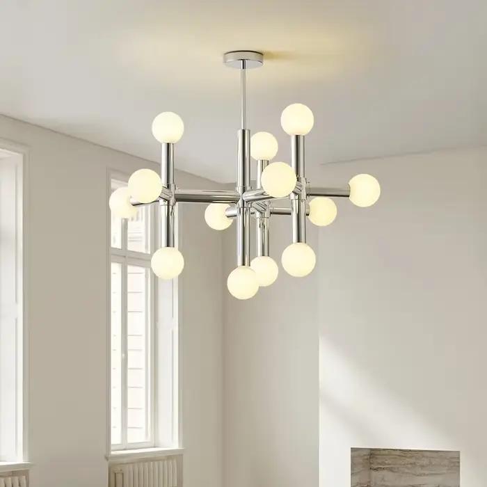 Lampes de Plafond en Verre à LED pour Salon et Chambre à Coucher