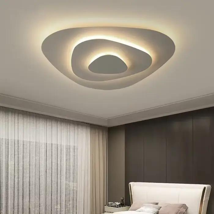 Plafonnier LED au Design Moderne, Luminaire Décoratif de Plafond, Idéal pour un Salon, une Salle à Manger, une Chambre à Coucher, un Bureau ou un Couloir