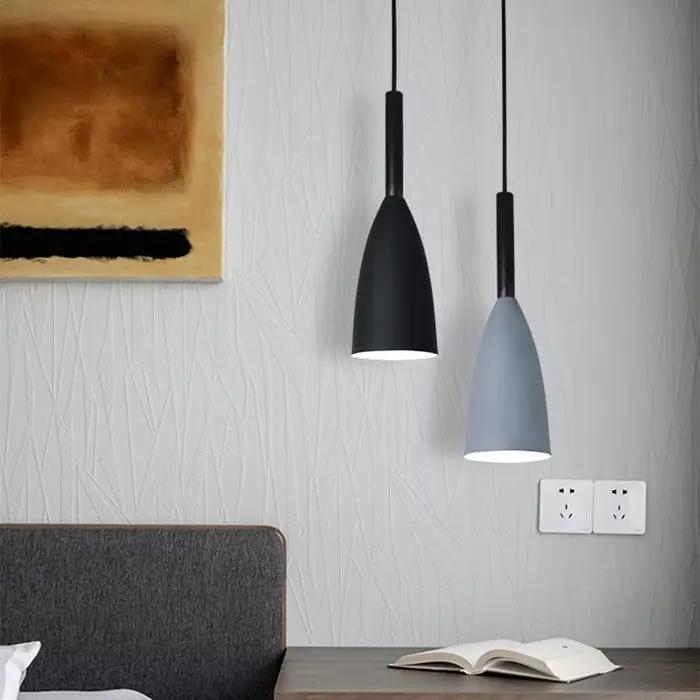 Luminaire suspendu moderne lampe rustique industrielle vintage à installer facilement pour éclairer intérieurs et espaces de vie