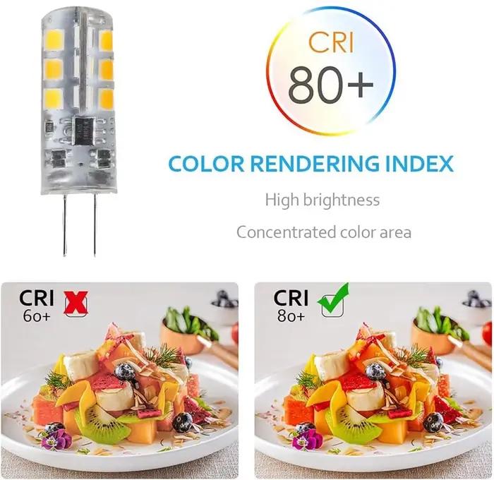 Ampoule LED G4 12W 9W 5W 3W 2W AC DC12V SMD 2835 3014 SMD, Mini lampe en Silicone, blanc chaud, Angle de 360 degrés, 10 pièces