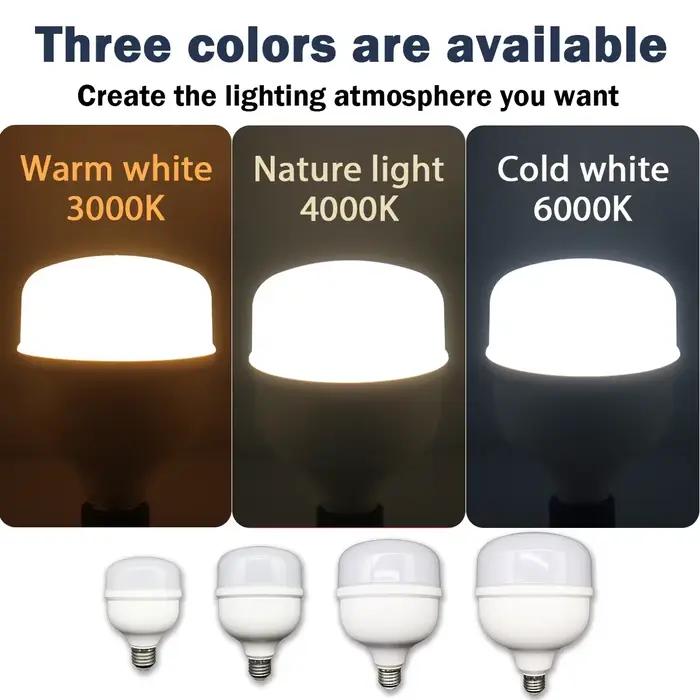 Ampoule LED super lumineuse 5000lm 50W, 1 à 5 pièces, AC 110V 220V E27, lampe LED, éclairage pour la maison et le salon