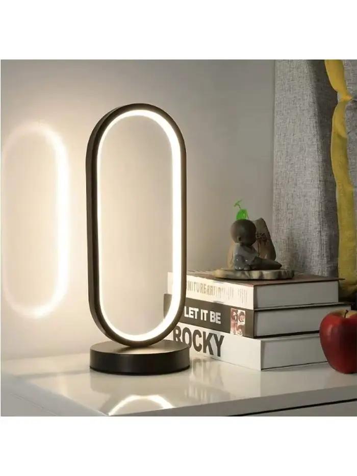 Lampe de table circulaire minimaliste créative à LED