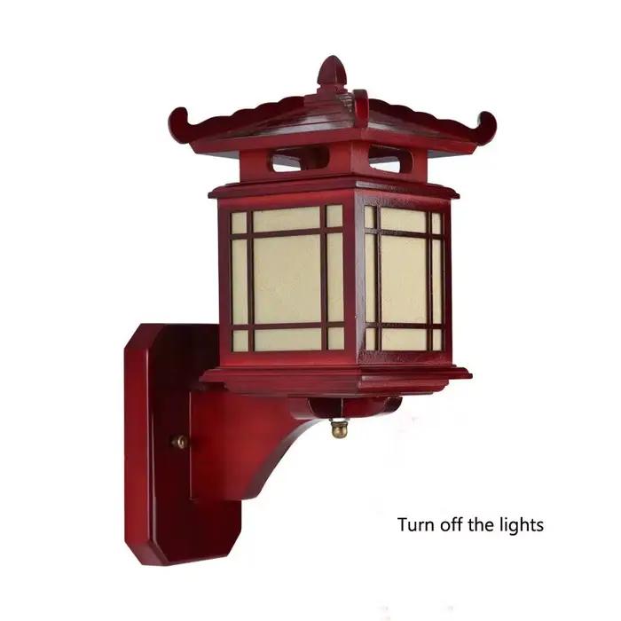 Lampe murale en bois chinoise rétro antique e27, applique murale pour restaurant, hôtel, chambre à coucher, luminaire vintage, applique murale Art Déco
