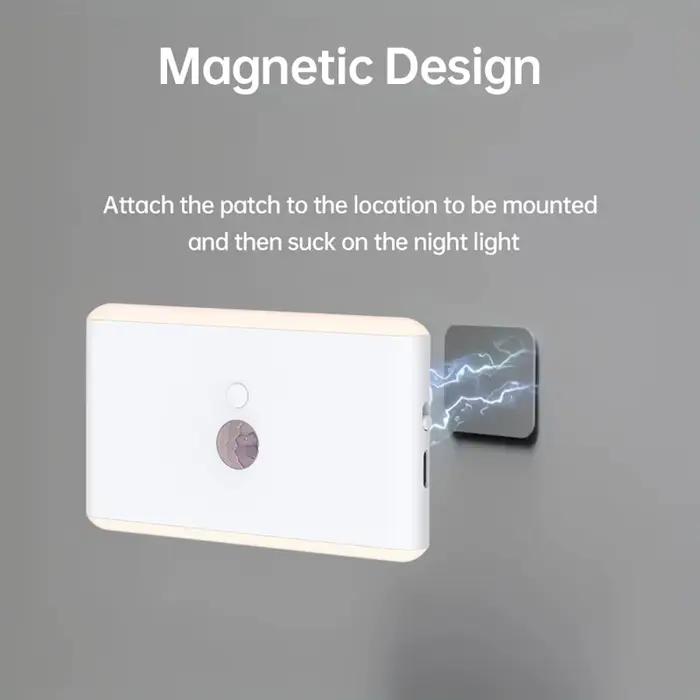 Applique murale LED avec détecteur de mouvement, veilleuse pour escaliers, variable, Rechargeable, pour intérieur, chambre à coucher, armoire, cadeau, décoration, éclairage intérieur