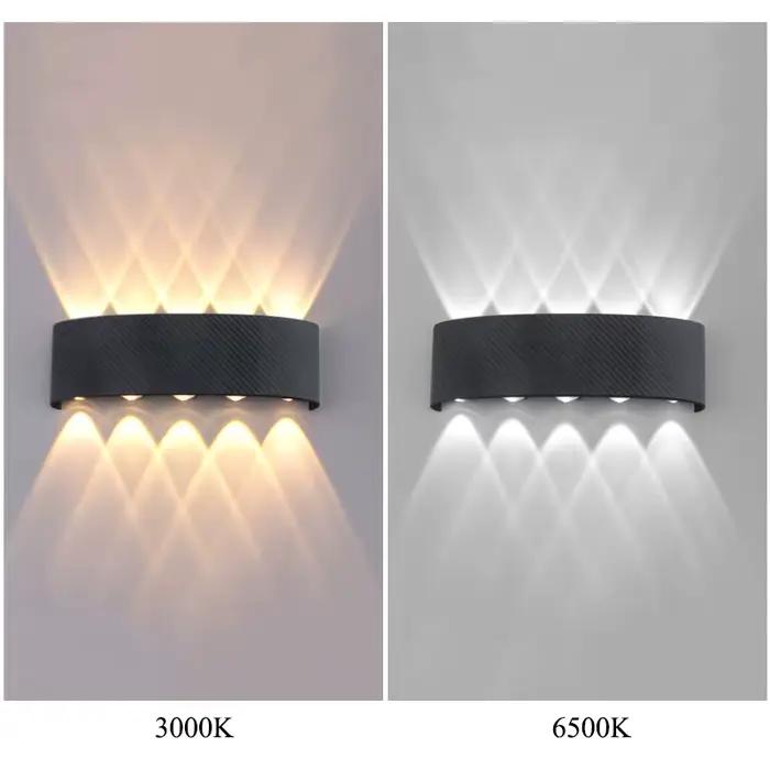 Applique extérieure moderne lampe murale LED étanche AC85-265V 6W 10W lampes de décoration pour chambre allée galerie salon