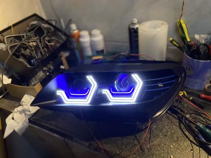 Phare avant Led pour BMW E87 E88 E82, DRL de jour OSS modifié avec clignotant, accessoires de voiture