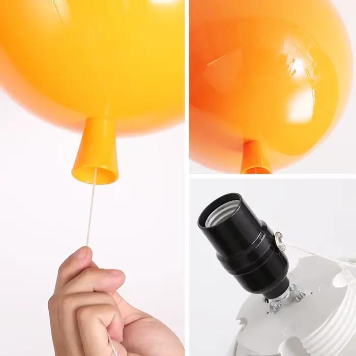 Plafonnier ballon coloré moderne pour chambre à coucher
