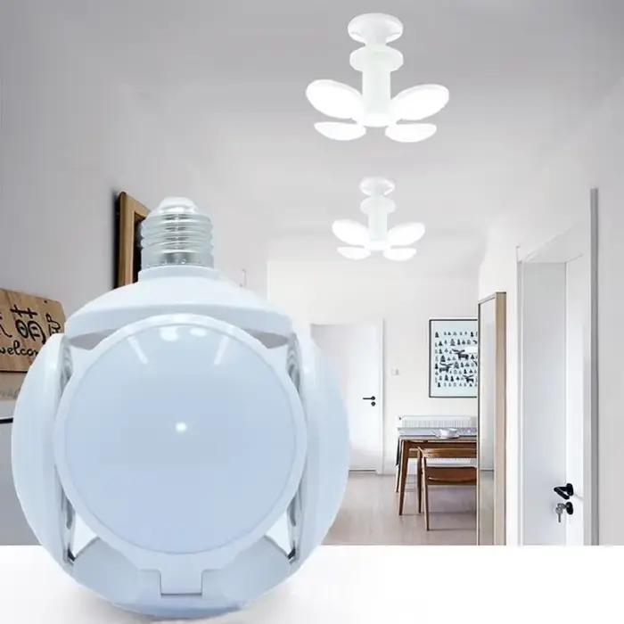 Ampoule LED E27 UFO pliable avec pales de ventilateur pour plafonnier