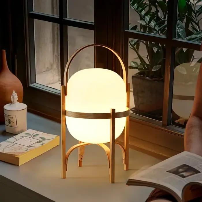 Lampe sur pied en bois moderne et simple pour salon, bureau, chambre à coucher, décoration de maison, source de lumière douce et durable