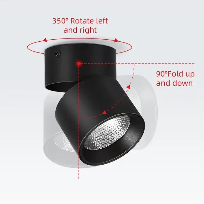 Spot lumineux Led en aluminium monté en Surface, éclairage d'intérieur, luminaire décoratif de plafond, idéal pour un salon ou une chambre à coucher, 5/10/15/25W, 220V