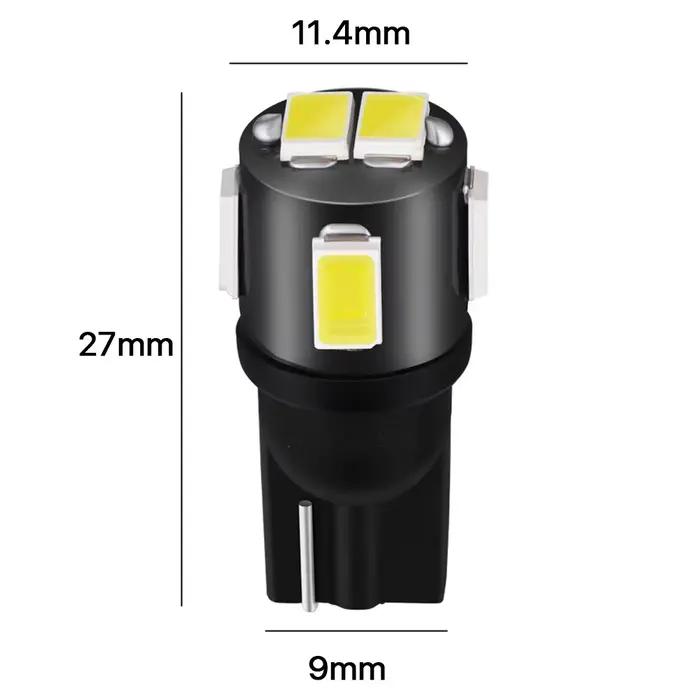Ampoules Led Canbus W5W 100x T10, 168, 194, 6000K, lumière blanche de plaque d'immatriculation de lecture, éclairage d'intérieur de voiture, 12V