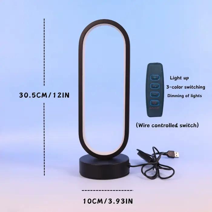 Lampe de table circulaire minimaliste créative à LED