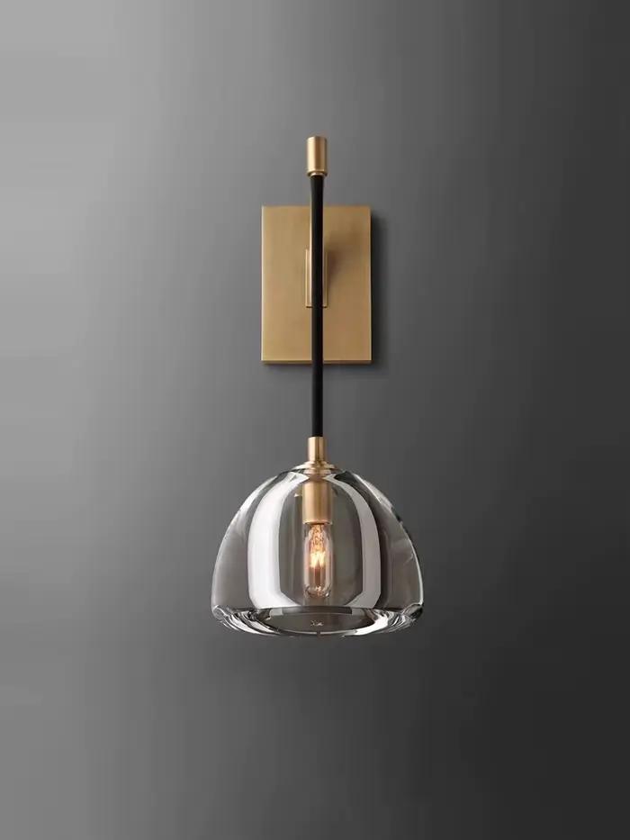 Design américain moderne cuivre chevet décor suspension lampe cuisine île salle à manger salon luxe minimaliste lustre