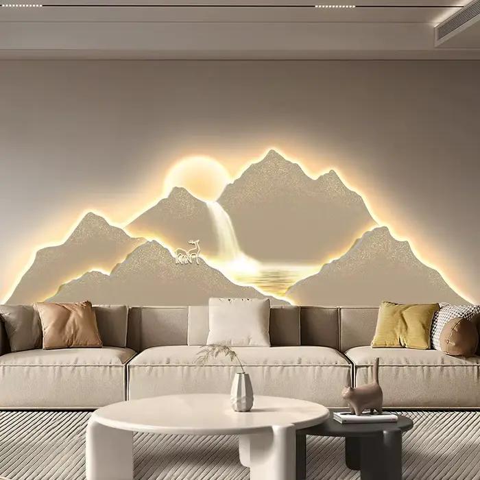 Lampe murale LED moderne en forme de plume, éclairage intérieur luxueux pour salon, salle à manger, chambre à coucher, chevet, galerie, décoration