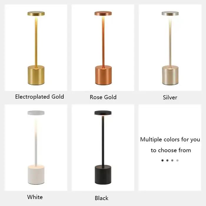 3 couleurs en 1 lampe LED lampe de Table interrupteur tactile Type C Rechargeable chevet veilleuse portable pour Club Bar chambre décor ambiant