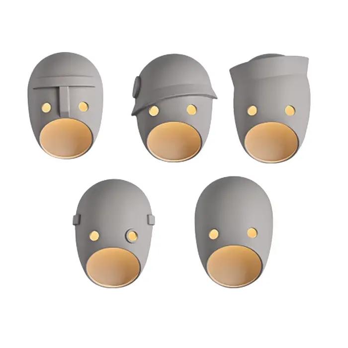 Applique Murale LED Moderne Créative en Résine, Luminaire Décoratif d'Nik, Idéal pour une Chambre à Coucher, un Salon ou des Escaliers