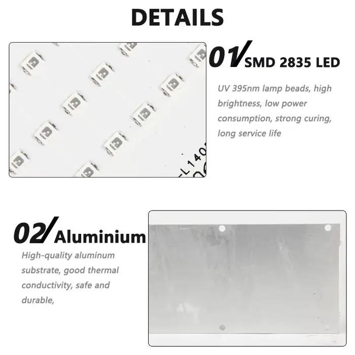50W 100W UVA UV 395nm LED DOB panneau de source de lumière linéaire sans pilote AC 220V lampe à polymérisation haute tension perles de lampe UV