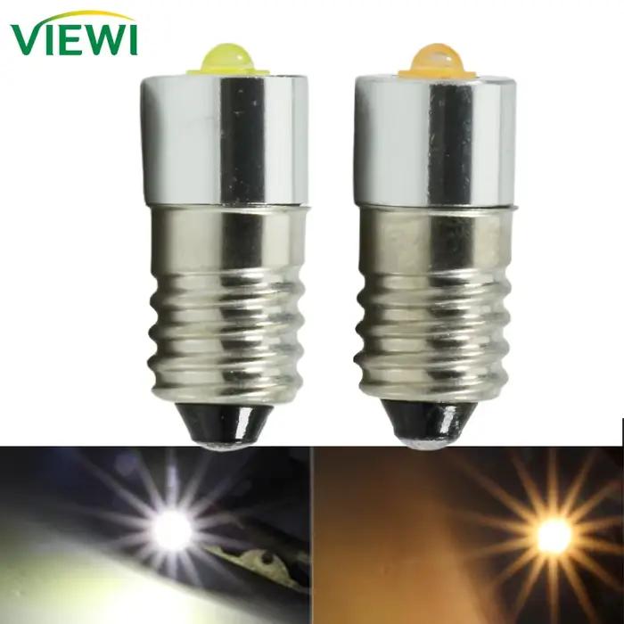 2 ampoules LED E10 3V 6V 12V 24V Super 5W 3535 pour lampe torche