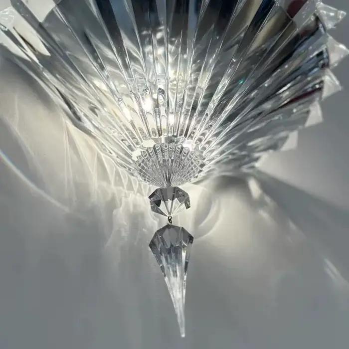 Lampe murale en cristal de style moderne pour salon, îlot de cuisine, décoration intérieure, luminaire suspendu, lustre en cristal de luxe, éclairage mural