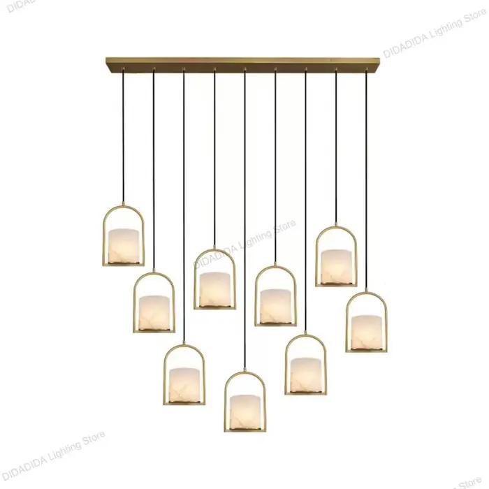 Lampe suspendue en marbre de luxe de Style nordique