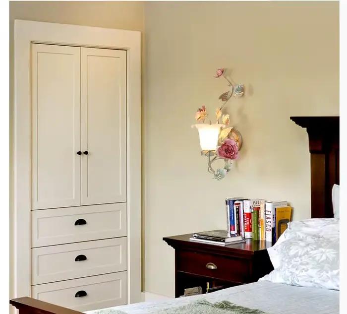 Applique Murale LED en Forme de Rose Florale, Luminaire Décoratif d'Nik, Idéal pour un Salon ou une Chambre à Coucher, Taille 26cm, 50cm, 1/2L