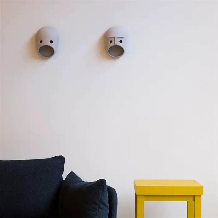 Applique Murale LED Moderne Créative en Résine, Luminaire Décoratif d'Nik, Idéal pour une Chambre à Coucher, un Salon ou des Escaliers