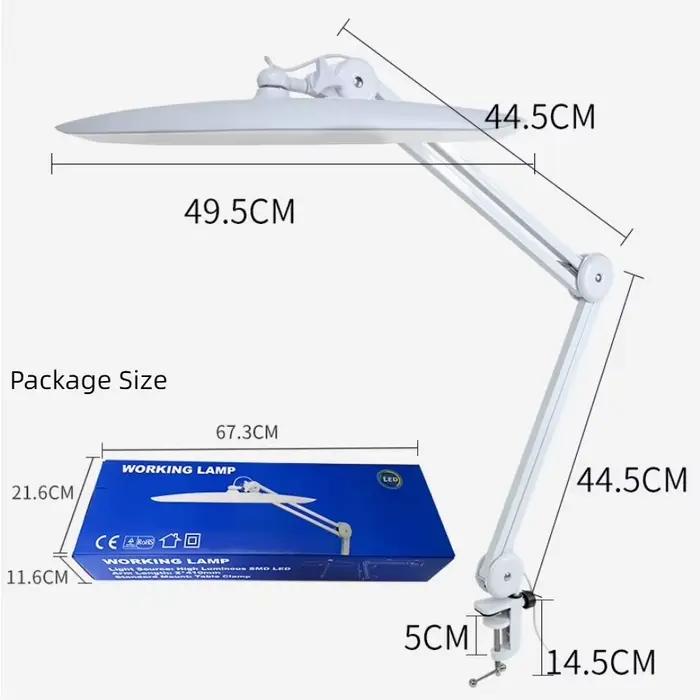 Lampe de bureau LED 24W avec palourde 19 pouces