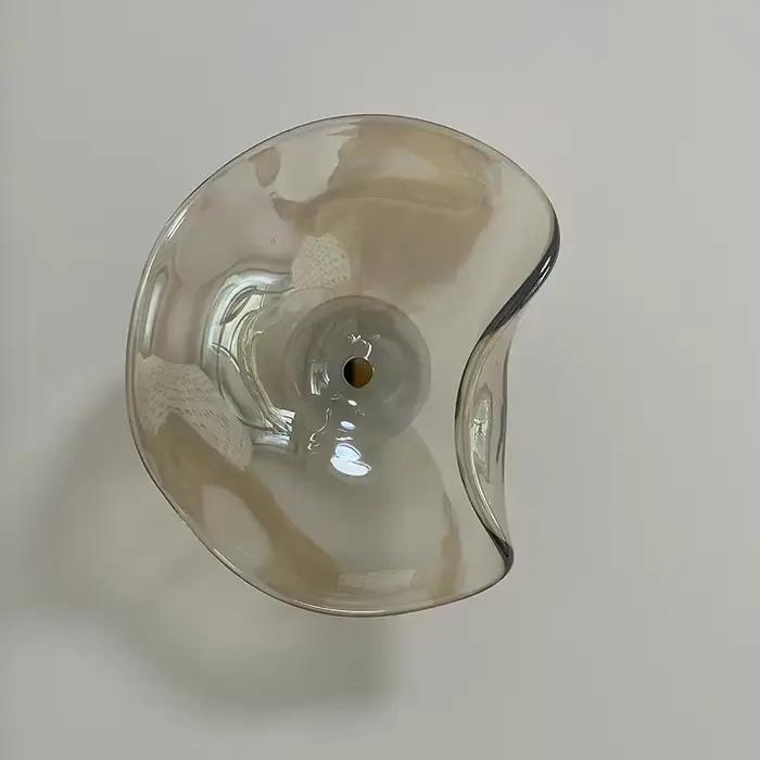 Lampes murales en verre, style luxe, postmoderne, verre rond irrégulier, minimaliste, nordique, pour salon, couloir, chambre à coucher, chevet