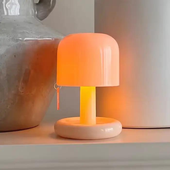 Mini lampe de chevet créative LED effet coucher de soleil, rechargeable USB, pour bureau, chambre, café, bar, décoration d'ambiance