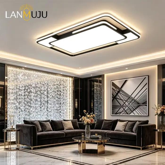 LANMUJU Lighting – Plafonnier LED moderne pour la maison, décoration de salon, lustre suspendu, luminaire pour chambre à coucher, salle à manger, cuisine