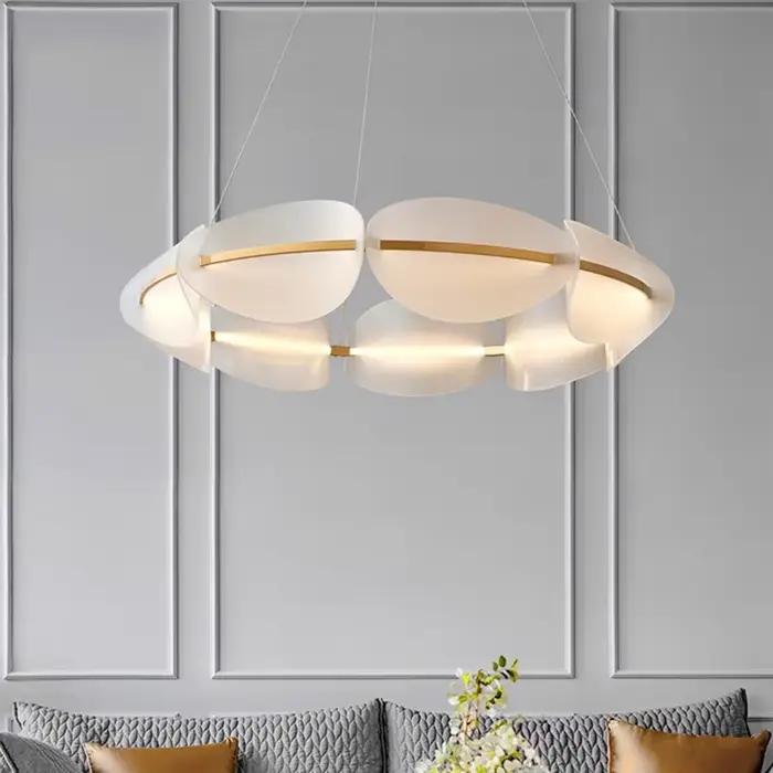 Moderne acrylique feuille Led lustres éclairage salon salle à manger décor suspension lampe maison chambre cuisine suspendus lumières Luminaire