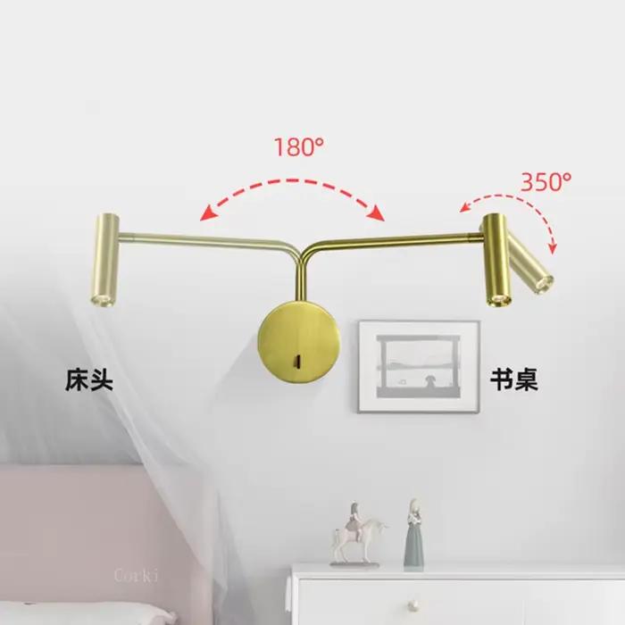 Applique Murale LED au Design Moderne, Éclairage d'Nikavec Joli, Idéal pour un Salon, une Chambre à Coucher ou une Lecture, 9W