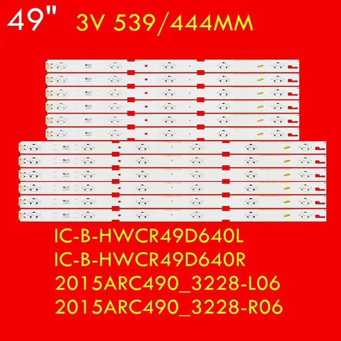 Bande de rétro-éclairage TV LED, pour 49LENZA6627 49VLE6523BL 49VLE5521 49VLE6524 49GFB6621 49VLE6565BL 49GFW6628 2015ARC490_3228 L06 R05