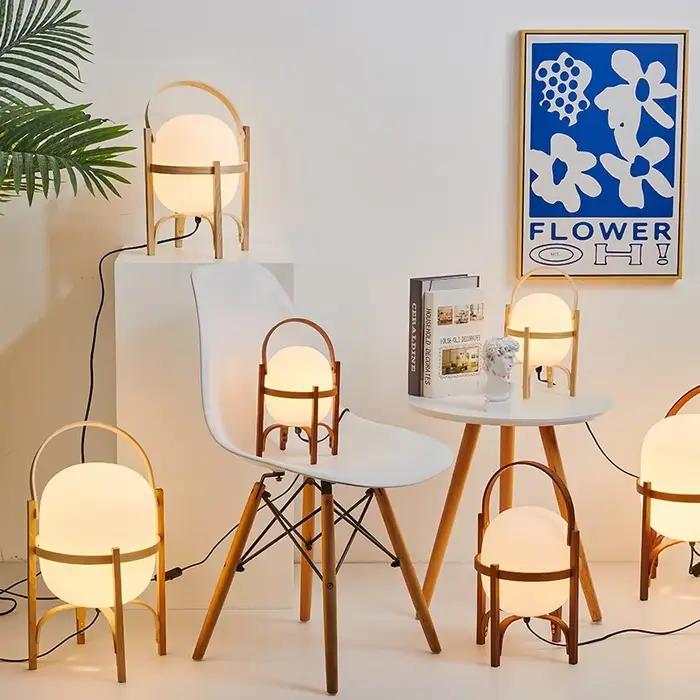 Lampe sur pied en bois moderne et simple pour salon, bureau, chambre à coucher, décoration de maison, source de lumière douce et durable