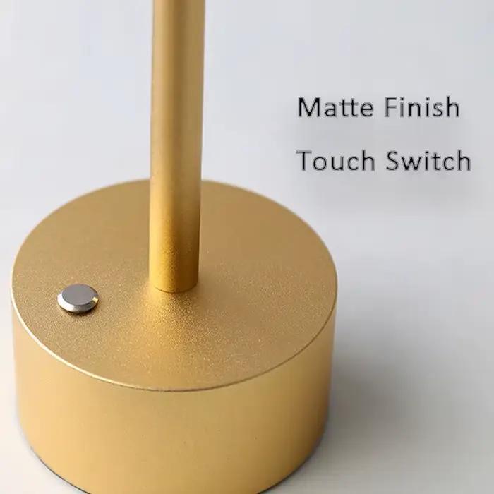 Lampe de Table à interrupteur tactile, Rechargeable, sans fil, pour bureau, Restaurant, Bar, éclairage d'ambiance, veilleuse LED décorative de chevet
